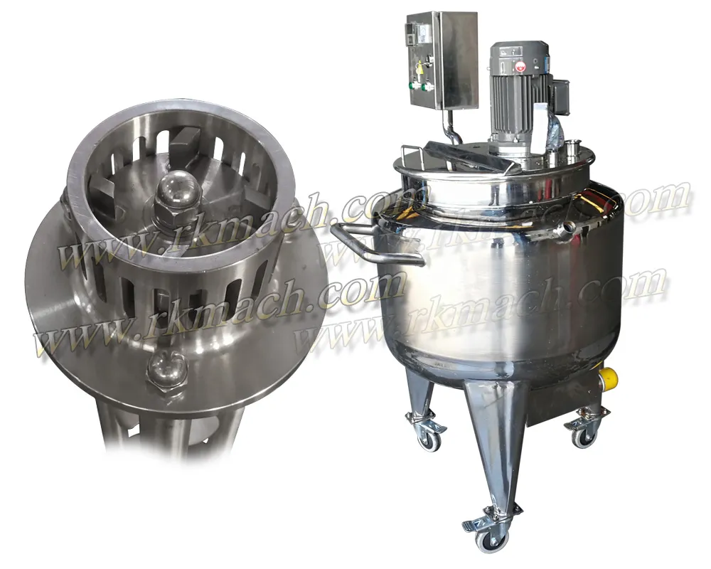 500L Homogenizer Mixer Homogenizing Tank Mixer High Shear Mixer Emulsifying Mixer for Sanitizer Machine