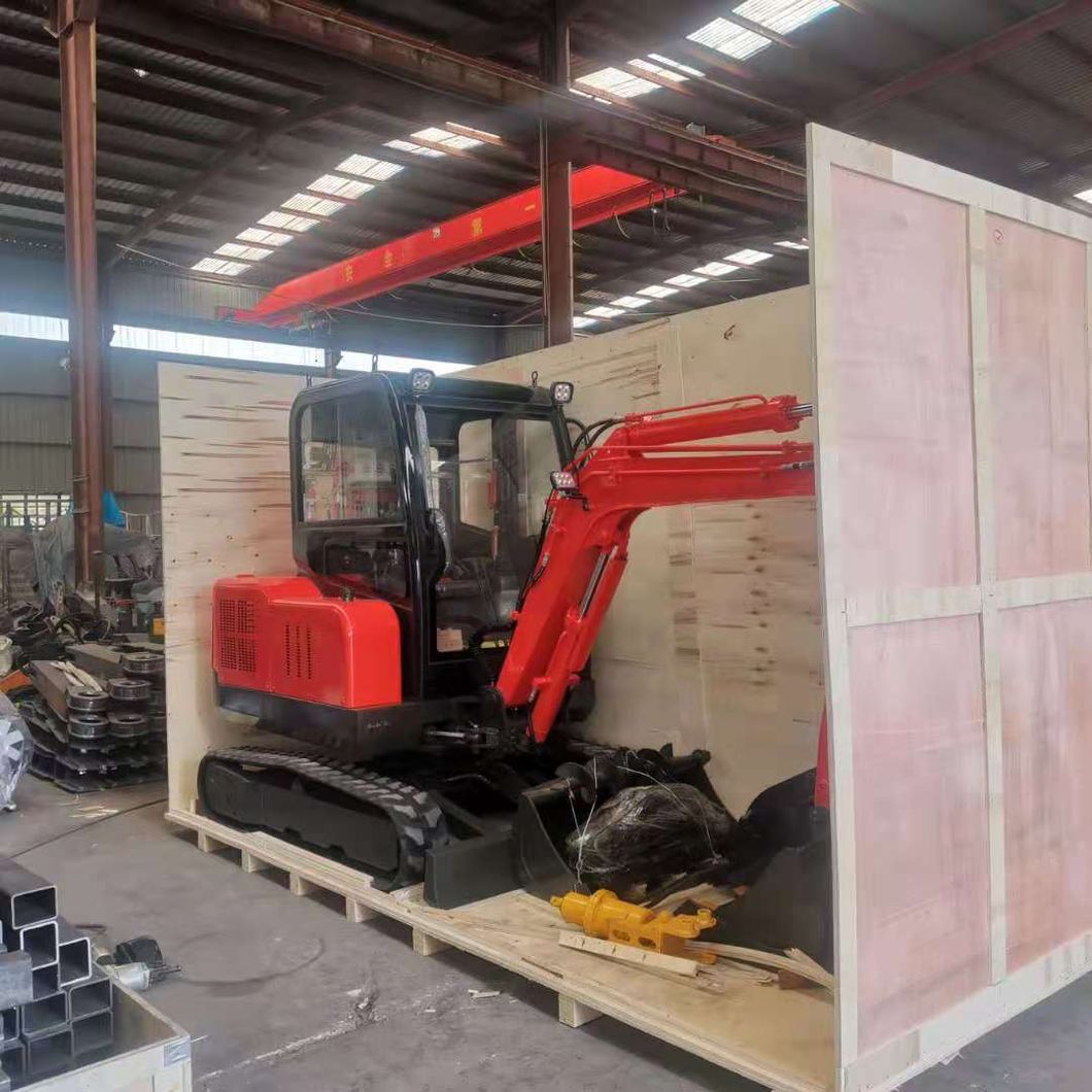 CE Mini Digger Farm Construction Excavating Machine Crawler Track Excavator