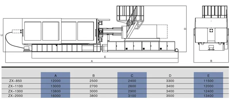 China Factory Plastic Container Injection Moulding Machine