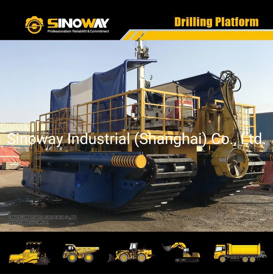 Self Propelling Jack up Platform Pontoons with Power Spuds for Sea Use