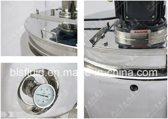 Steel Coil Pipe Jacked Steam Steel Price Lotion Mixer Cosmetic Machine