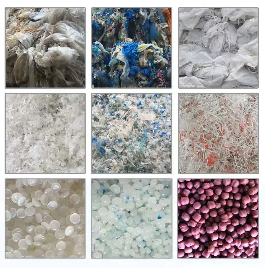 Waste Plastic PE/PP/HDPE/LLDPE/LDPE/EPS/PS//XPS/TPU Film Crushing Washing Drying Recycling Line